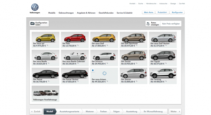 Konfigurator Vw